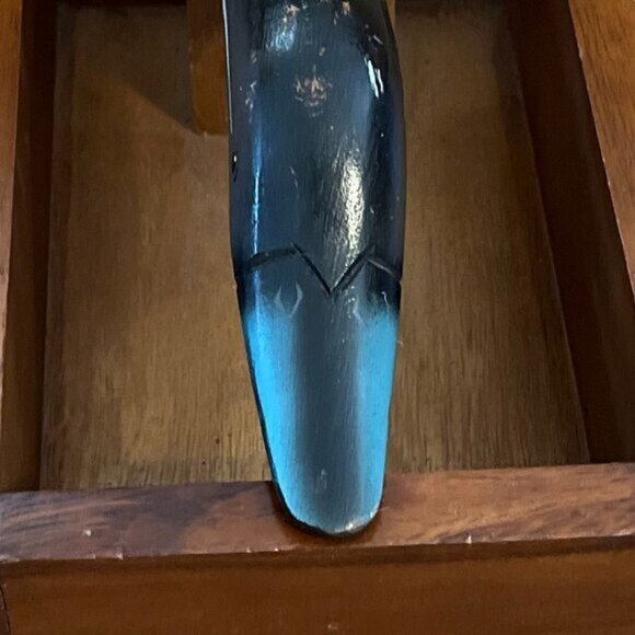 1950's Vintage Beautiful Maple Hand Painted Mallard Duck Nut Cracker - Picture 9 of 11